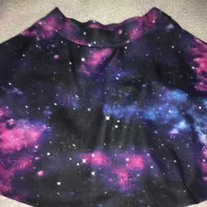 HotTopic galaxy skater skirt (Small Medium)